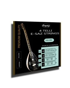 4 Telli E-SAZ Pro Quality Strings Elektro Baglama Saz Teli Saiten Loopend 020-90