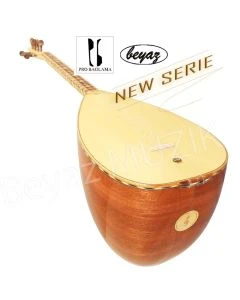 27219 Pro Baglama Saz Kurzhals 40K Akustik oder Auswahl mit EQ Preamp Beyaz