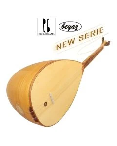 2716 Pro Baglama Saz Kurzhals 41K Akustik oder Auswahl mit EQ Preamp Beyaz