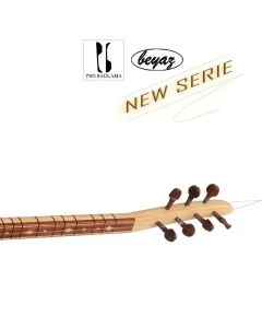 2713 Pro Baglama Saz Kurzhals 40K Akustik oder Auswahl mit EQ Preamp Beyaz