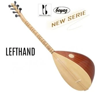 2630 Linkshand E-AKUSTIK Saz Baglama Kisasap Beyaz Auswahl mit EQ-USB JOYO