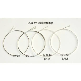 Beyaz Musicstrings Saz Baglama Saz Teli 020 Loop-End mit Schlinge Strings Saiten