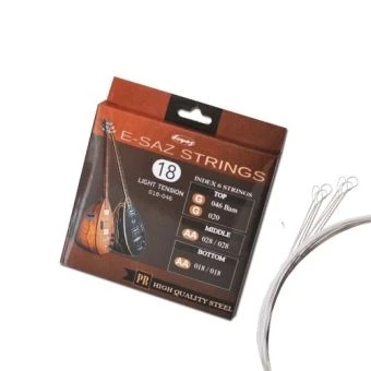 Beyaz Electric 018 Musicstrings E- Saz Baglama Teli 018 LoopEnd Schlinge Halkali