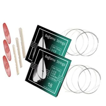 2 Set Baglama saz Strings for shortneck kisasap kurzhals ST18 mizrap Plek Set