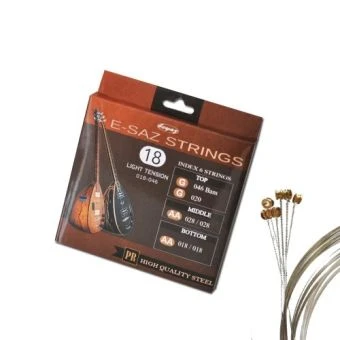 Elektro Saz Baglama Teli Saiten für E-Baglama E18 mit Kugel Light Tension