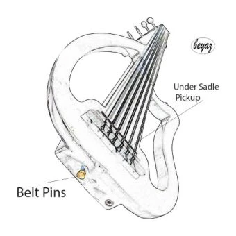 SALE ! Electric Oud Ud With mp3 EQ JOYO B Stock ! Under Sadle Price REDUCED!
