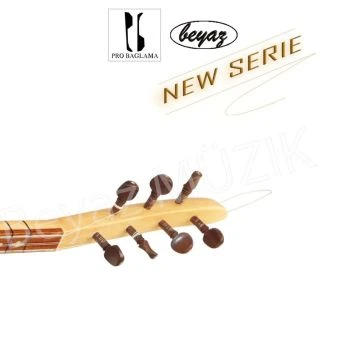 27218 Pro Baglama Saz Kurzhals 40K Akustik oder Auswahl mit EQ Preamp Beyaz