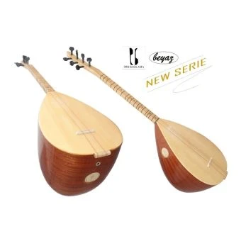 2633 E-Akustik Saz Baglama Kisasap 40cm Korpus Beyaz direkt v. Hersteller